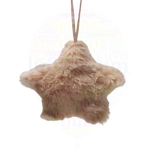 Plüss csillag dísz 12 cm – Karácsonyi Ajándékok