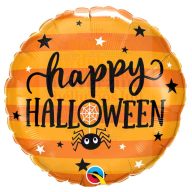Pókok és Csillagok Fólia Lufi Halloween-re, 45 cm
