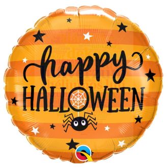 Pókok és Csillagok Fólia Lufi Halloween-re, 45 cm