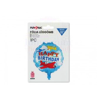 Repülőgépes szülinapi fólia lufi