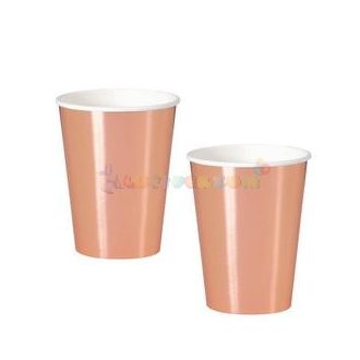 Rózsaarany Party Pohár - 355 ml, 8 db-os