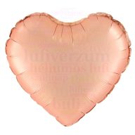 Rózsaarany Szív Fólia Léggömb 45 cm - selyem fényű