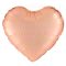 Rózsaarany Szív Fólia Léggömb 45 cm - selyem fényű