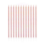 Rózsaarany születésnapi gyertyák, 12 db