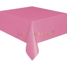 Rózsaszín Műanyag Party Asztalterítő - 137 cm x 274 cm
