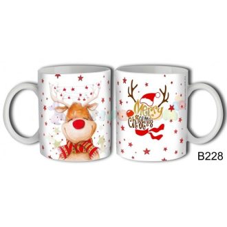  Rudolf Merry Christmas – Karácsonyi bögre – Karácsonyi ajándék