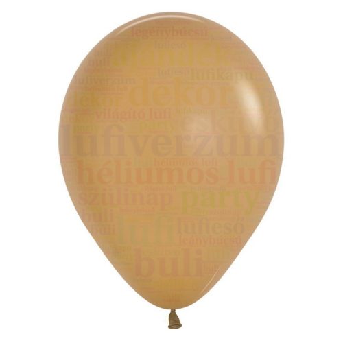 Sempertex latte színű latex lufi 12 inch/30 cm