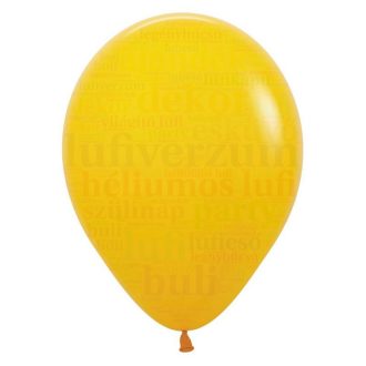 Sempertex méz sárga színű latex lufi 12 inch/30 cm
