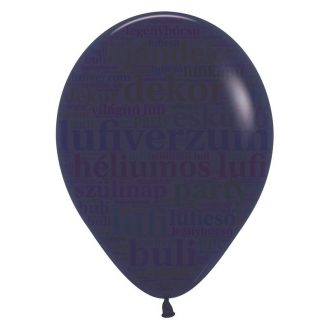 Sempertex tengerkék színű latex lufi 12 inch/30 cm