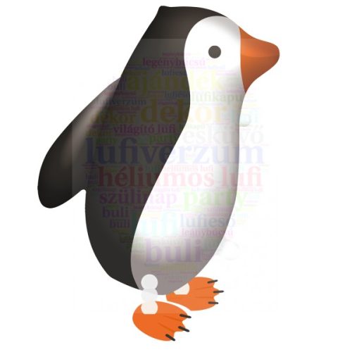 Pingvin Sétáló Lufi 57 cm x 47 cm