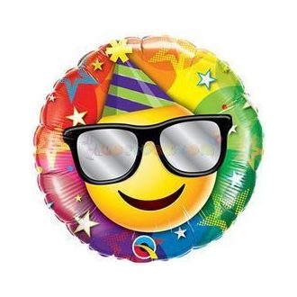 Smiley Szülinapi Fólia Lufi 45 cm