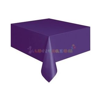 Sötétlila Műanyag Party Asztalterítő - 137 cm x 274 cm