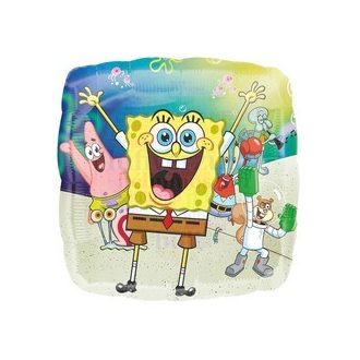 Spongyabob Kockanadrág és barátai Fólia Lufi 45 cm