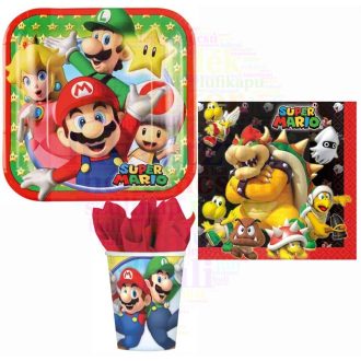 Super Mario party szett 36 db-os