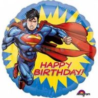 Superman Szuperhős Szülinapi Fólia Lufi