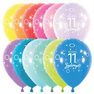   Számos boldog születésnapot feliratú latex lufi darabra - 11-től 20-ig - 28 cm