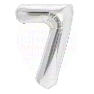 Számos ezüst fólia lufi 86 cm - 7