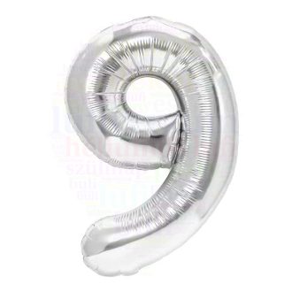 Számos ezüst fólia lufi 86 cm - 9
