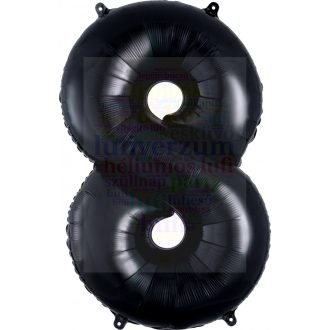 Számos fekete fólia lufi 86 cm - 8
