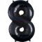 Számos fekete fólia lufi 86 cm - 8