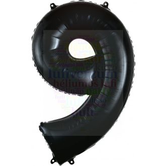 Számos fekete fólia lufi 86 cm - 9