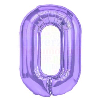 Számos lila fólia lufi 86 cm - 0