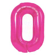 Számos magenta fólia lufi 86 cm - 0