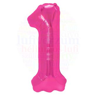 Számos magenta fólia lufi 86 cm - 1