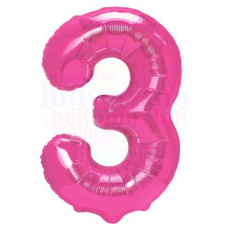 Számos magenta fólia lufi 86 cm - 3