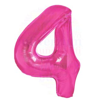 Számos magenta fólia lufi 86 cm - 4
