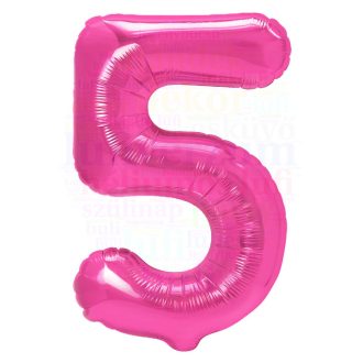 Számos magenta fólia lufi 86 cm - 5