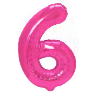 Számos magenta fólia lufi 86 cm - 6