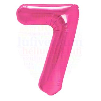 Számos magenta fólia lufi 86 cm - 7