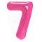 Számos magenta fólia lufi 86 cm - 7