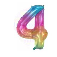 Számos ombre szivárvány fólia lufi 86 cm - 4