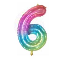Számos ombre szivárvány fólia lufi 86 cm - 6