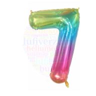 Számos ombre szivárvány fólia lufi 86 cm - 7