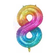 Számos ombre szivárvány fólia lufi 86 cm - 8