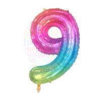 Számos ombre szivárvány fólia lufi 86 cm - 9