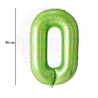 Számos zöld fólia lufi 86 cm - 0