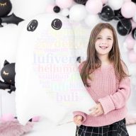 Szellem formájú Fólia Lufi Halloween-ra 68 cm