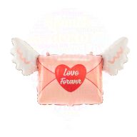 Szerelmes levél fólia lufi - Love forever - 45 cm x 70 cm
