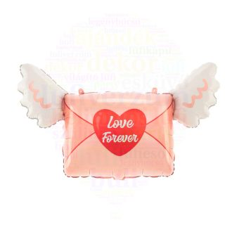 Szerelmes levél fólia lufi - Love forever - 45 cm x 70 cm