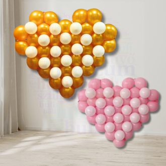 Szerelmes szív lufi dekoráció - 120 cm