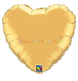 Arany - Szív Fólia Léggömb