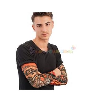 Színes Csontváz Motoros Kartetoválás