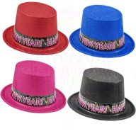 Színes Happy New Year party kalap - vegyes színekben