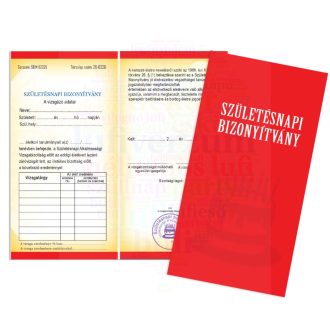   Születésnapi bizonyítvány - ÜRES - Születésnapi ajándék