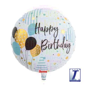 Szülinapi Fólia Lufi Kék - 36 cm