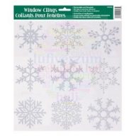 Glitteres Hópelyhek Ablakdekoráció